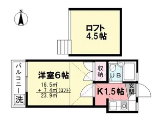 MYコーポA【1階】の間取り
