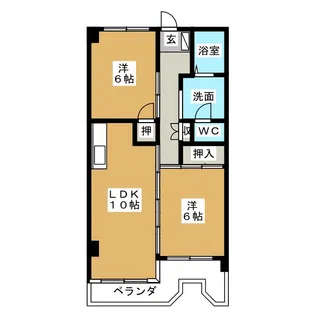 岐陽コーポレーション【4階】の間取り