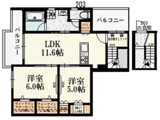 グレイス千代( )【2階】の間取り