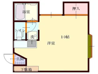 スクエアサイド緑町【3階】の間取り