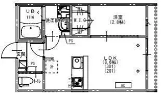 KEIAI RESIDENCE 北習志野III【2階】の間取り