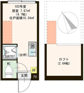 ハーモニーテラス泉町IV【2階】の間取り