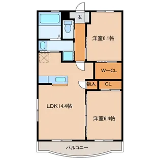 はなみずき【1階】の間取り