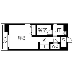 エムティースクエア吉塚駅前【4階】の間取り