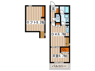 Zecca新瑞橋【2階】の間取り