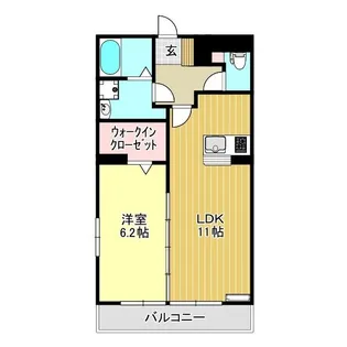 ヘリテージ宮町【3階】の間取り