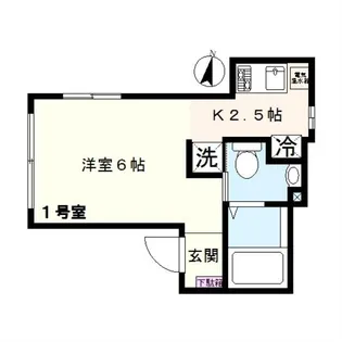 ミモザヒルズ平塚【2階】の間取り