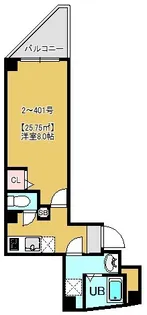 AQUAS Will千葉【4階】の間取り