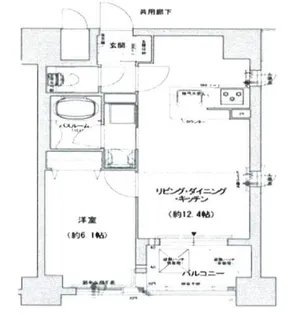 ウィズなんば【7階】の間取り