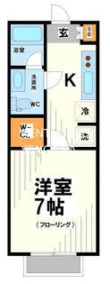 ル・ラポム【1階】の間取り