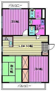 ベルヴィーユ【1階】の間取り