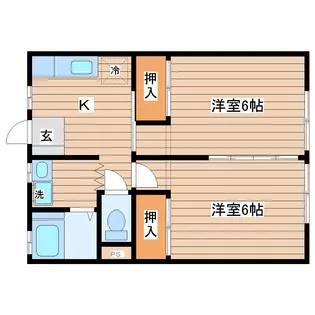 マーブルハウスB【1階】の間取り
