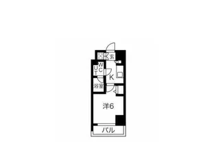スパシエロッサ横浜吉野町【4階】の間取り