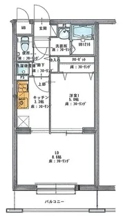 ベイサイドテラス【5階】の間取り
