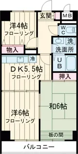 K-2レジデンス【3階】の間取り