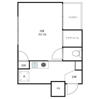 セザール第3川崎【6階】の間取り