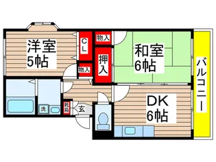 レジデンスBML幕張【1階】の間取り