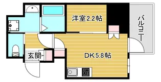 ソルテラス阿波座ウィズ【15階】の間取り