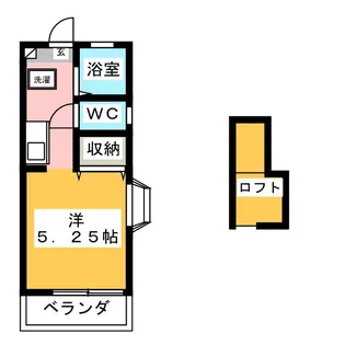 ヒューテック寺山【2階】の間取り