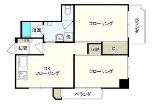 シャンボール桜坂【8階】の間取り