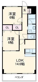 Jacaranda【2階】の間取り