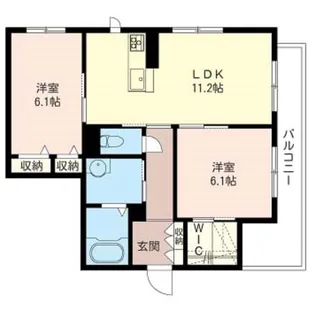Bloom stage【2階】の間取り