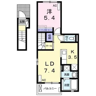 ユーハイムV【2階】の間取り