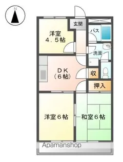 リバーサイドマルセイユ【3階】の間取り