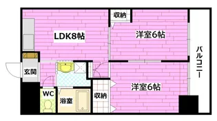 祇園ロイヤル【3階】の間取り