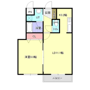 ANGELINA中島公園【1階】の間取り