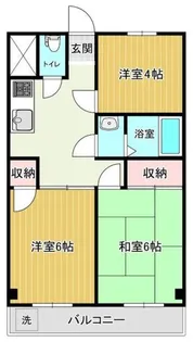 第1フクモトハイツ【2階】の間取り