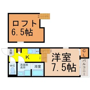 ハーモニーテラス西日置II【2階】の間取り