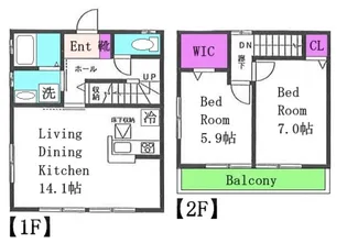 Heights Wisteria【1階】の間取り