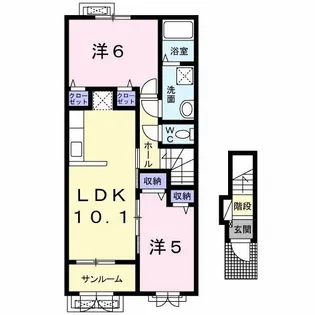 エーデルハイム K3【2階】の間取り