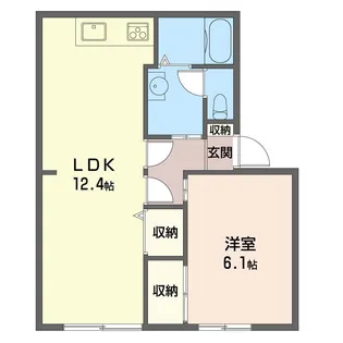 シャトルハトリ【2階】の間取り