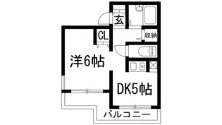 ビオレータ宝塚【3階】の間取り