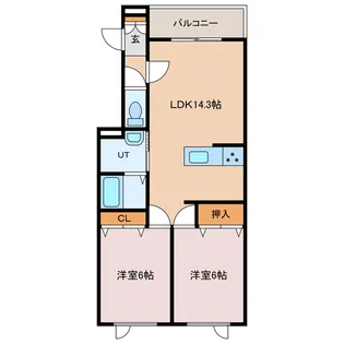 Owl(アウル)【2階】の間取り