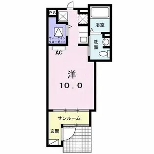 レ・プレジール【1階】の間取り