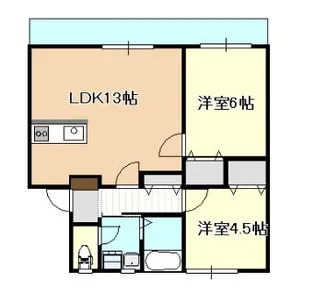 メゾン小松【1階】の間取り