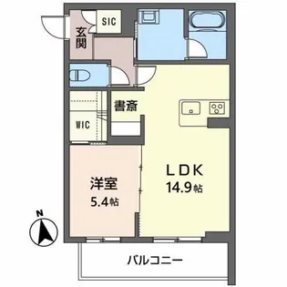 シャーメゾン マーガレット【3階】の間取り