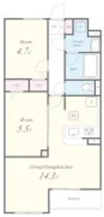 Casa Albero(カーサアルベロ)【1階】の間取り