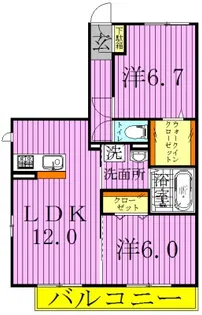 メゾンコンフォール3【3階】の間取り