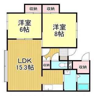 アイビーみその【2階】の間取り