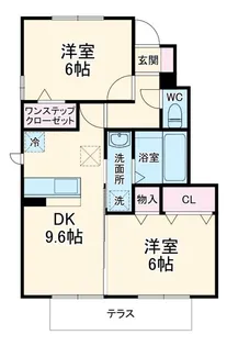 グランディールA【1階】の間取り
