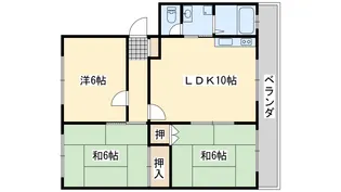 リバーサイドハウス【2階】の間取り