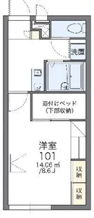 レオパレスエステシティ【1階】の間取り