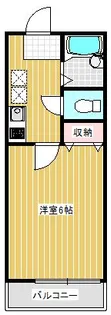カレッジハウス14【2階】の間取り