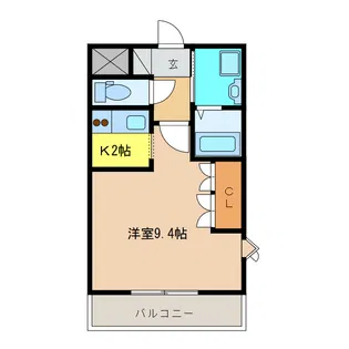 シェルルS【1階】の間取り