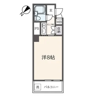 ホワイトパレス板橋【4階】の間取り