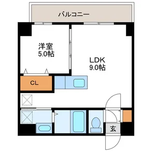 KレジデンスN23【8階】の間取り